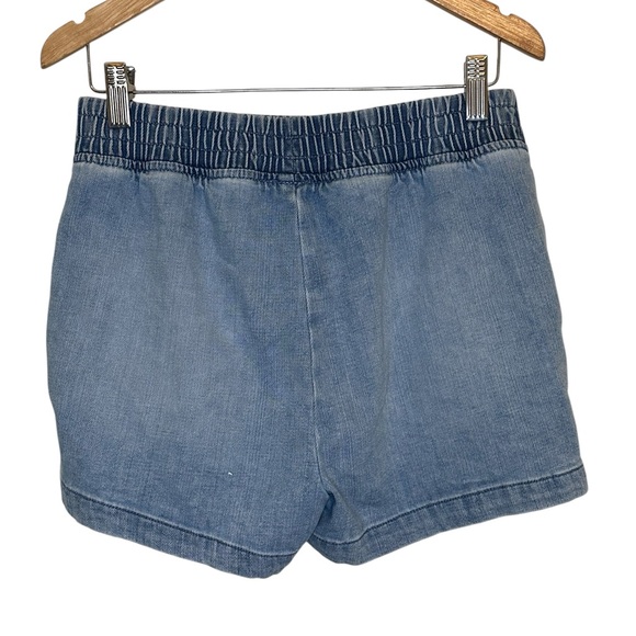 Aerie Chambray Lounge Shorts – Women’s XS, Elastic Waist, Soft Denim Look - Picture 3 of 4